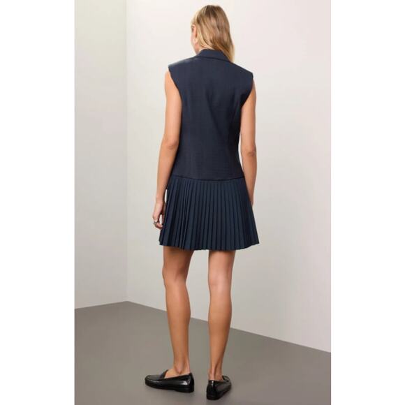 Sandro Carine Blazer Dress in Blue - Picture 2 of 13